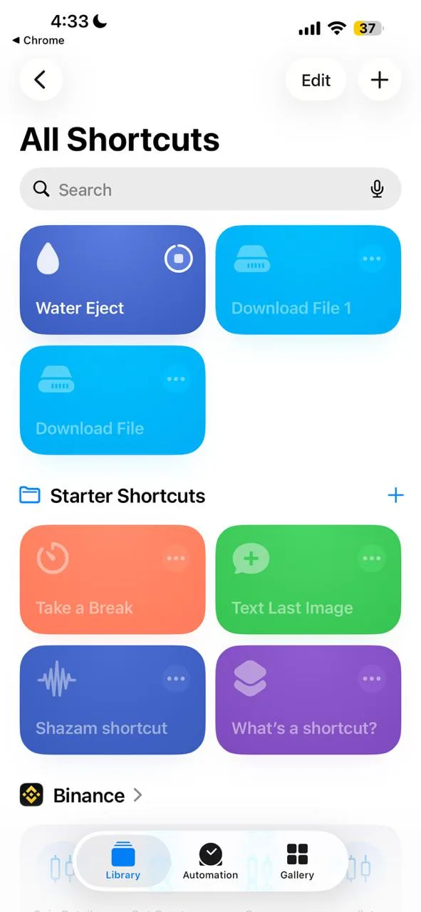 Water Eject in Shortcuts app